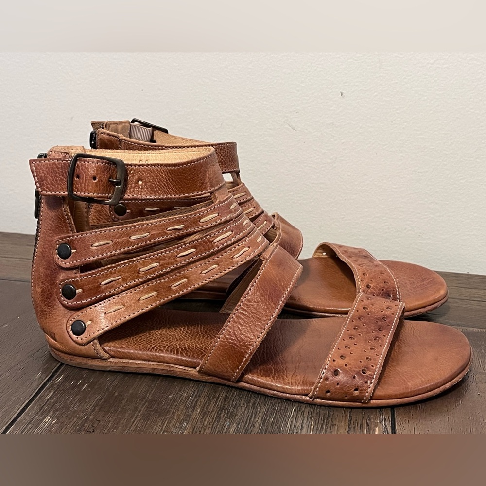 Bed Stu Brown Leather Sandals